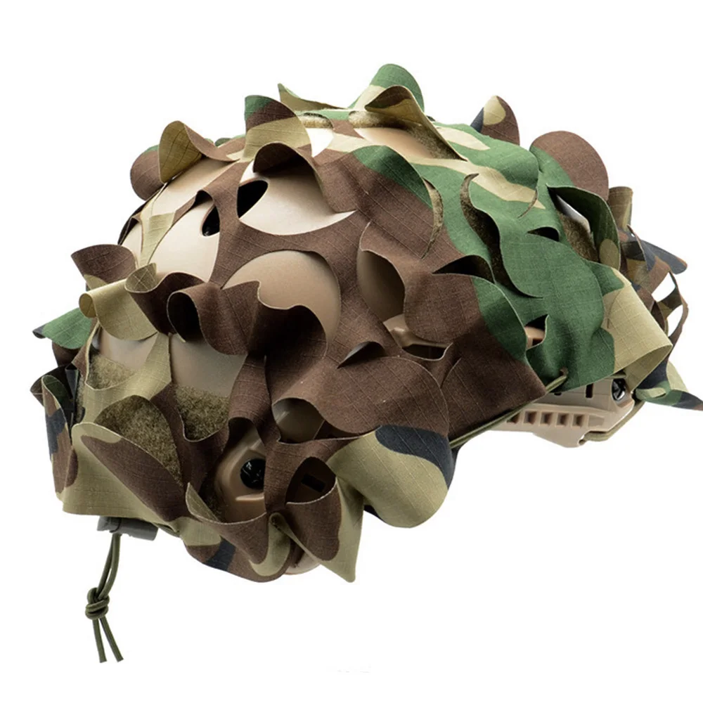 Funda táctica VULPO para casco rápido camuflaje 3D airsoft y caza - imagen 3
