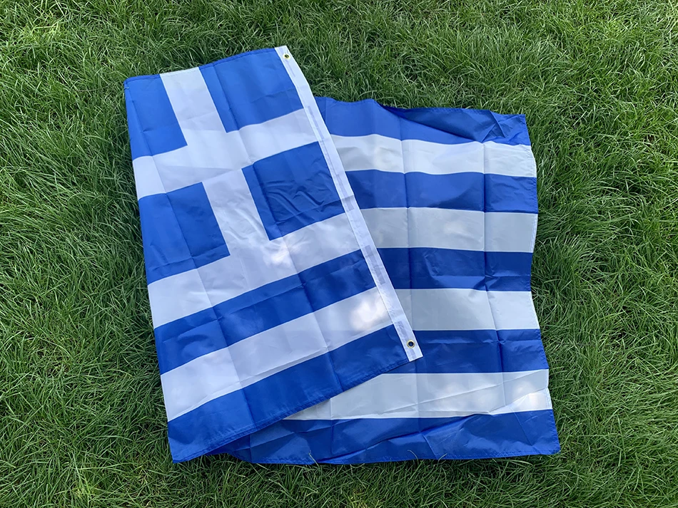 Bandera Grecia poliéster 90x150 cm para colgar - imagen 2