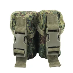Bolsa táctica MOLLE para granadas y accesorios, compacta