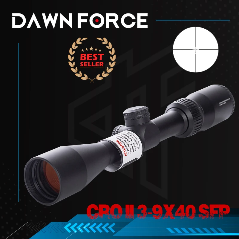 Mira telescópica Crosfire Optics recubrimiento óptico MOA precisión - imagen 5