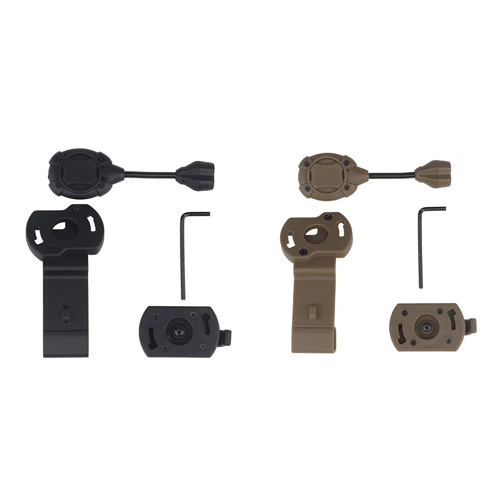 WOSPORT Linterna frontal táctica para casco nailon – Caza y airsoft - imagen 2