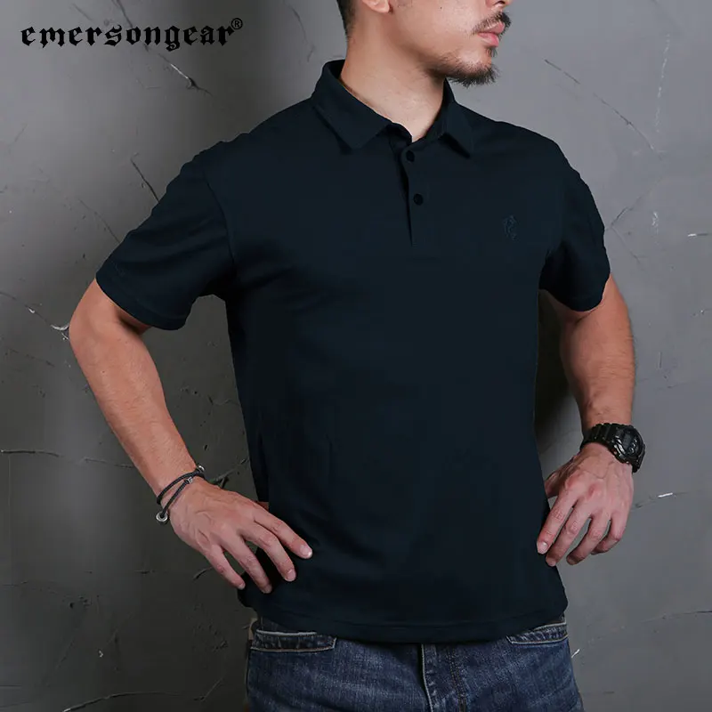 Emersongear polo táctico secado rápido azul marino - imagen 4