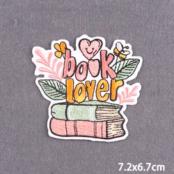 Parches bordados letras positivas para ropa