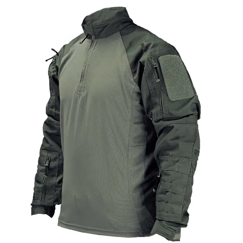 Camiseta táctica de manga larga con cremallera frontal MOLLE - imagen 5