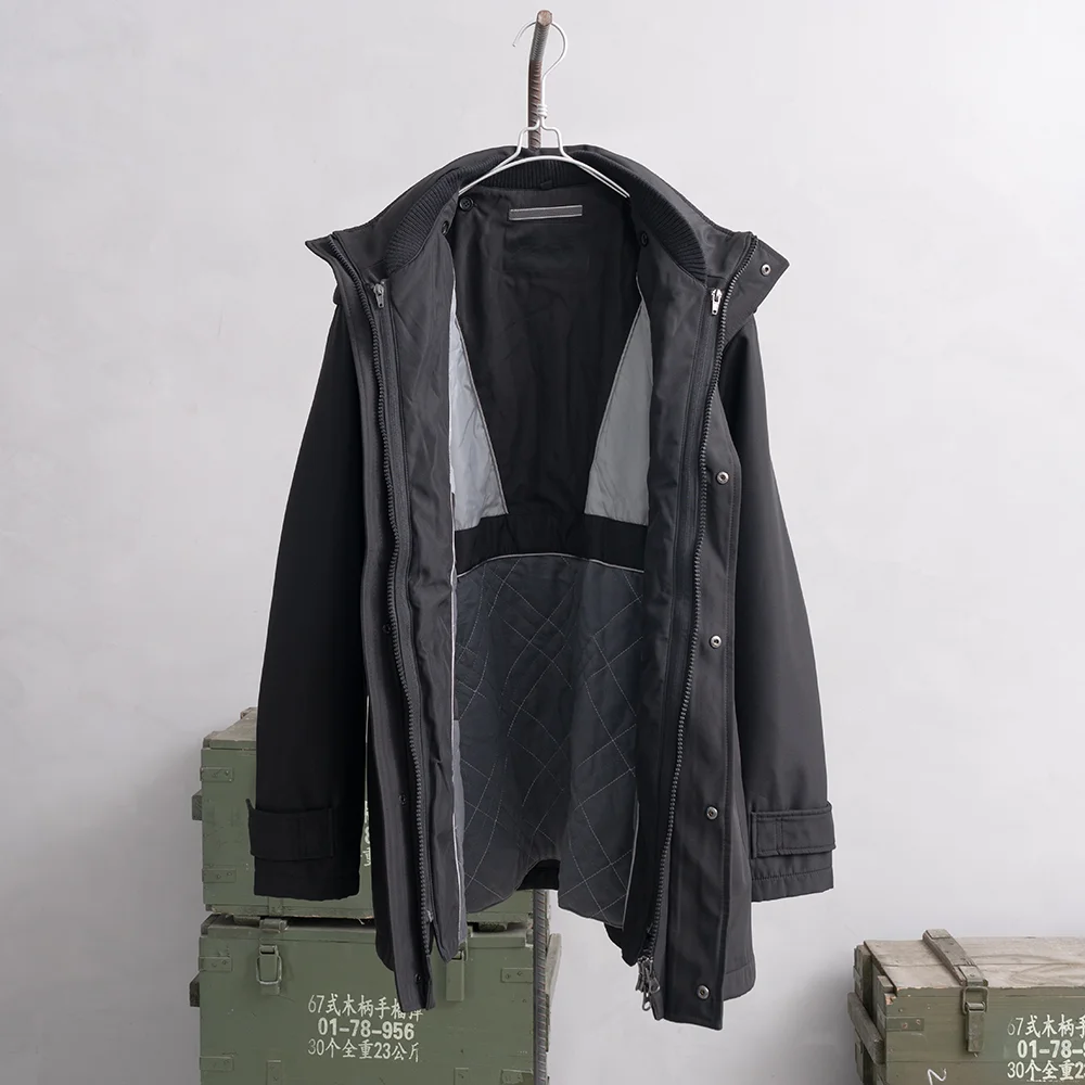 Chaqueta impermeable cortavientos táctica con forro desmontable cálido - imagen 3