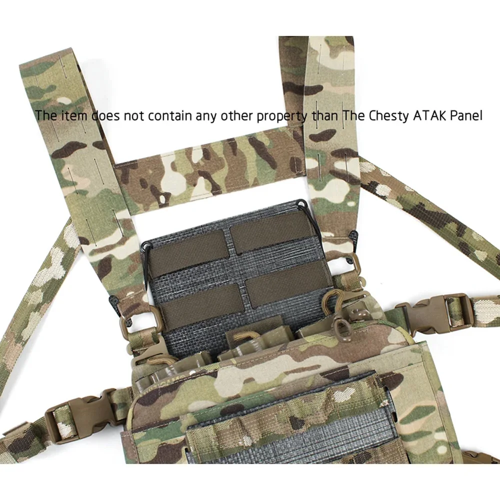 Placa táctica de pecho Airsoft MOLLE con expansión en T - imagen 2