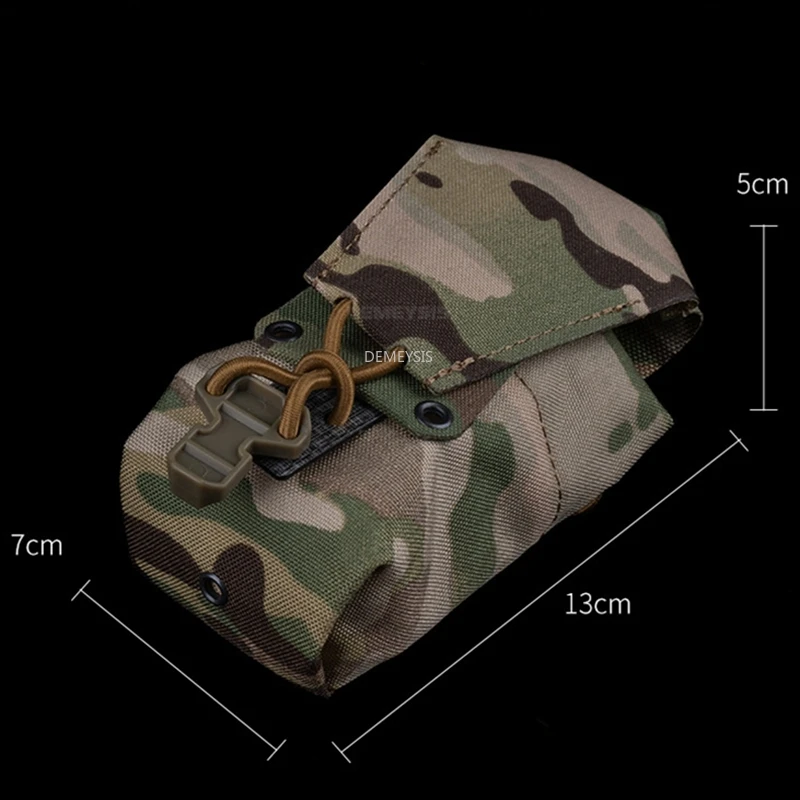 Bolsa táctica MOLLE porta cargadores y radio ajustable para chaleco - imagen 3