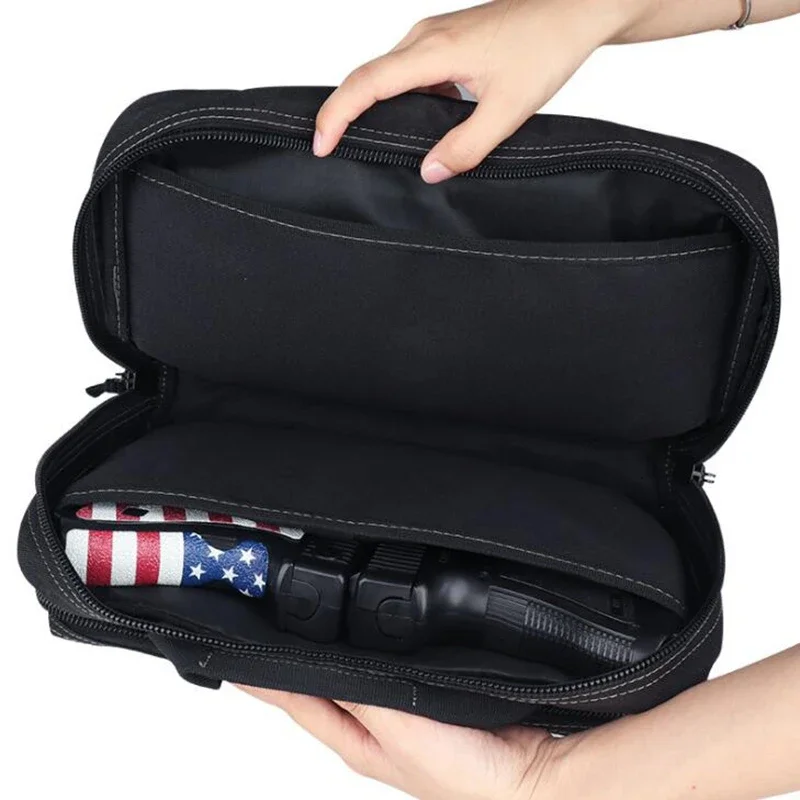 Funda táctica pistola con bolsillo para cargador oculta portátil - imagen 5