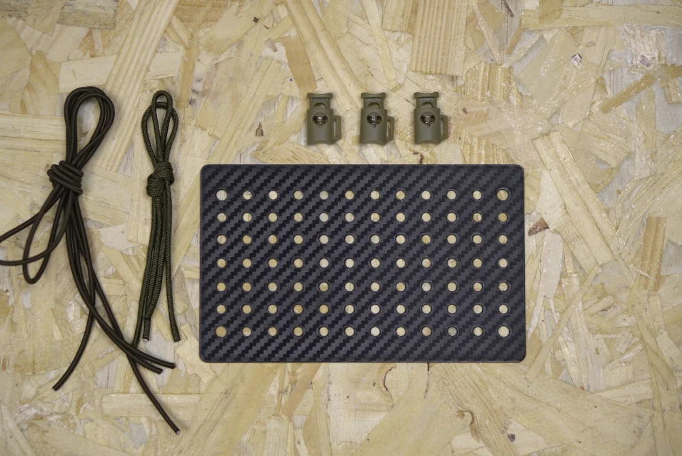 Kit médico táctico: placa de fijación con cuerda elástica antiderrames