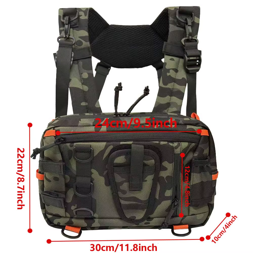 Bolsa táctica con bolsillo frontal