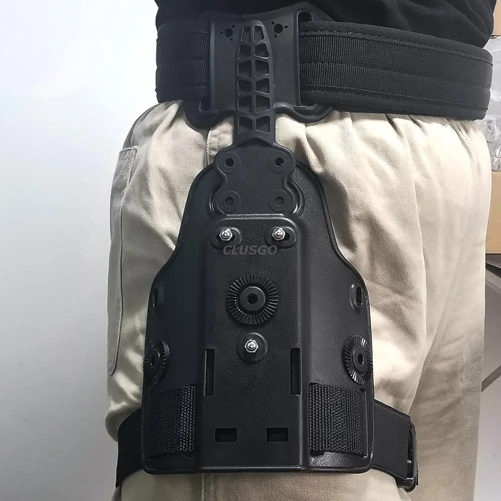 Funda pierna táctica MOLLE con plataforma ajustable y funda cargador - imagen 5