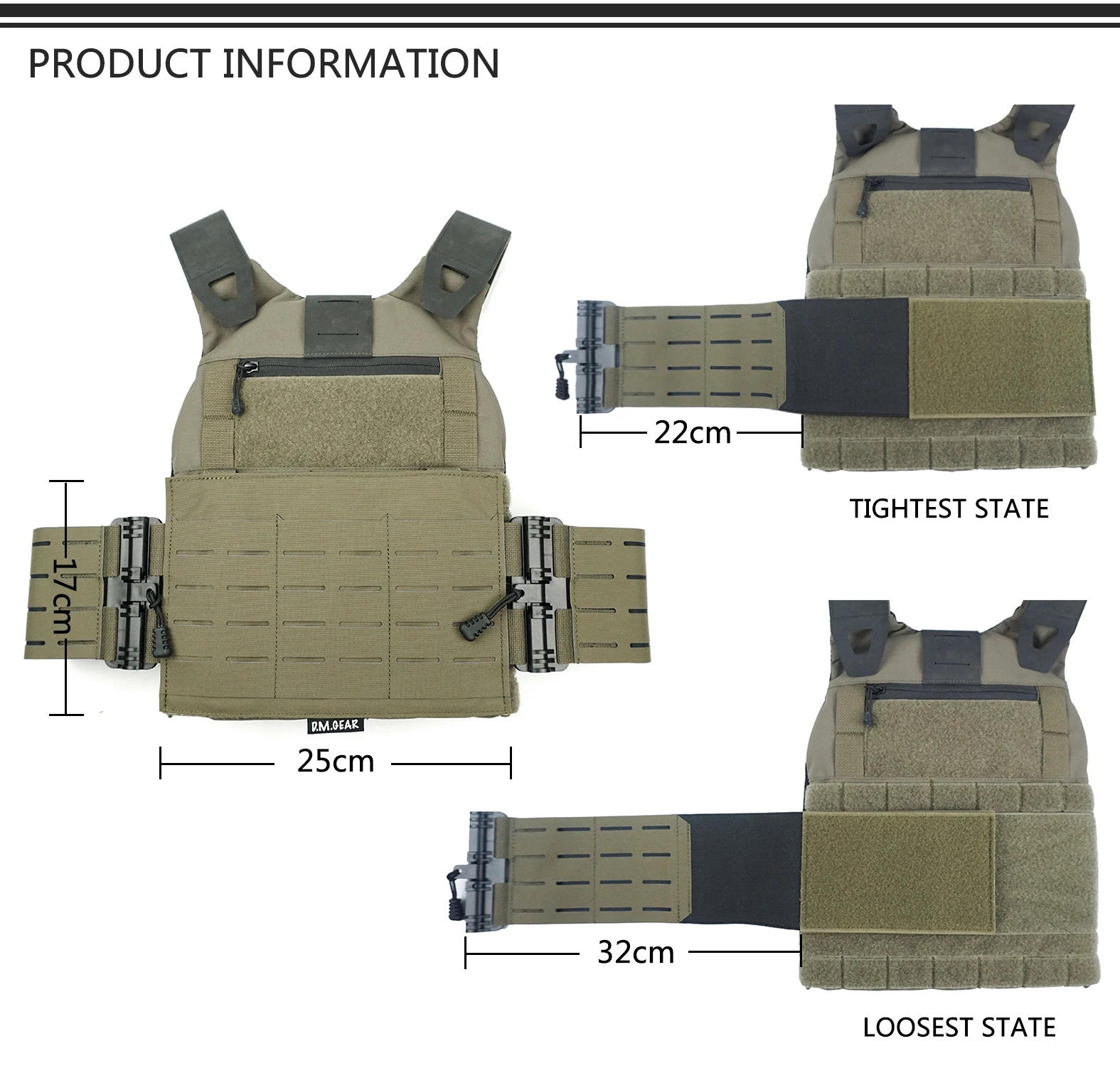 Chaleco táctico DMGear Ferro FCSK 2.0 JPC camuflaje modular con liberación rápida - imagen 4