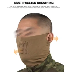 Máscara táctica para airsoft y caza con malla de acero extraíble