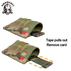 SINAIRSOFT Portatarjetas táctico con clip - tarjetero desplegable
