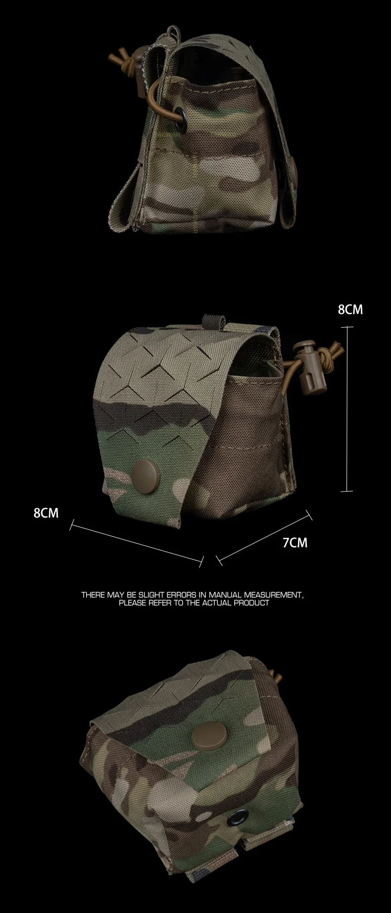 Detalle del pouch y estructura