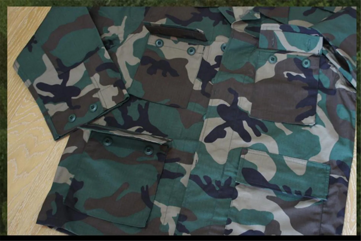Tom PLUS BDU camuflaje M81 Woodland clásico manga larga y pantalón - imagen 2