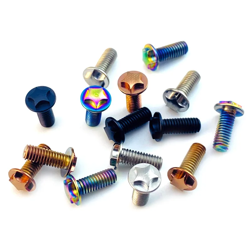 Tornillos de titanio CNC para fijación y remaches de tirachinas