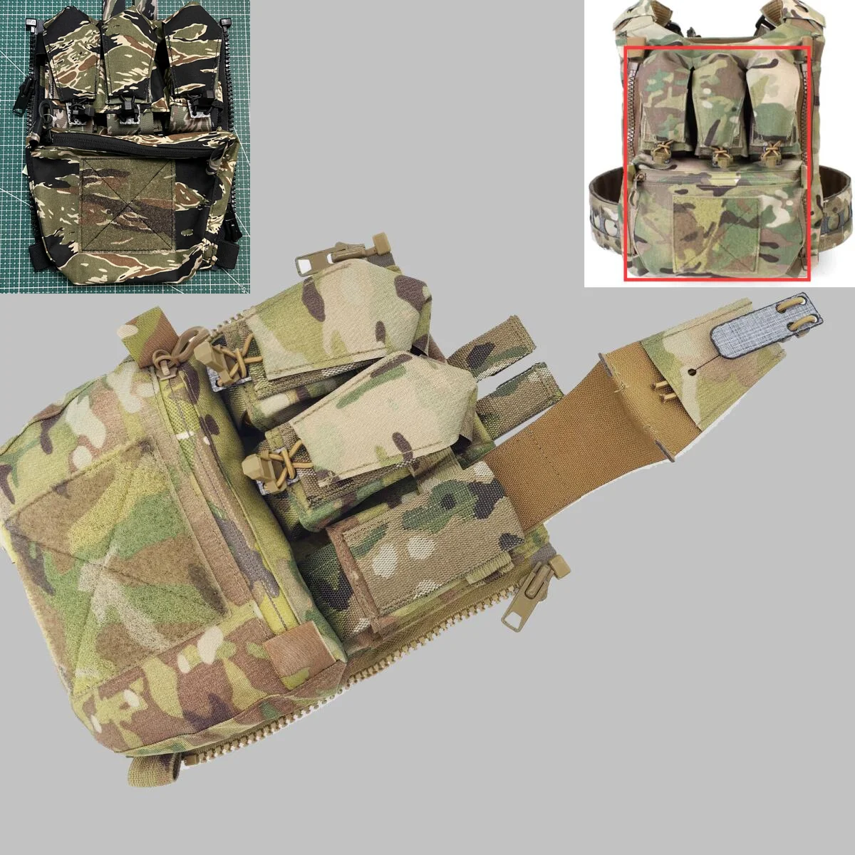 FE RRO FCPC chaleco portaplacas airsoft panel trasero con cremallera - imagen 5
