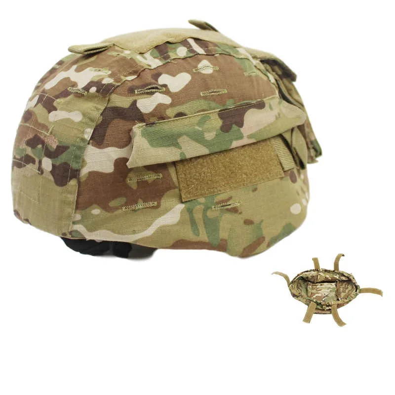 Funda para casco MICH2000 Gen2 multicam negra con bolsa y Velcro - imagen 2