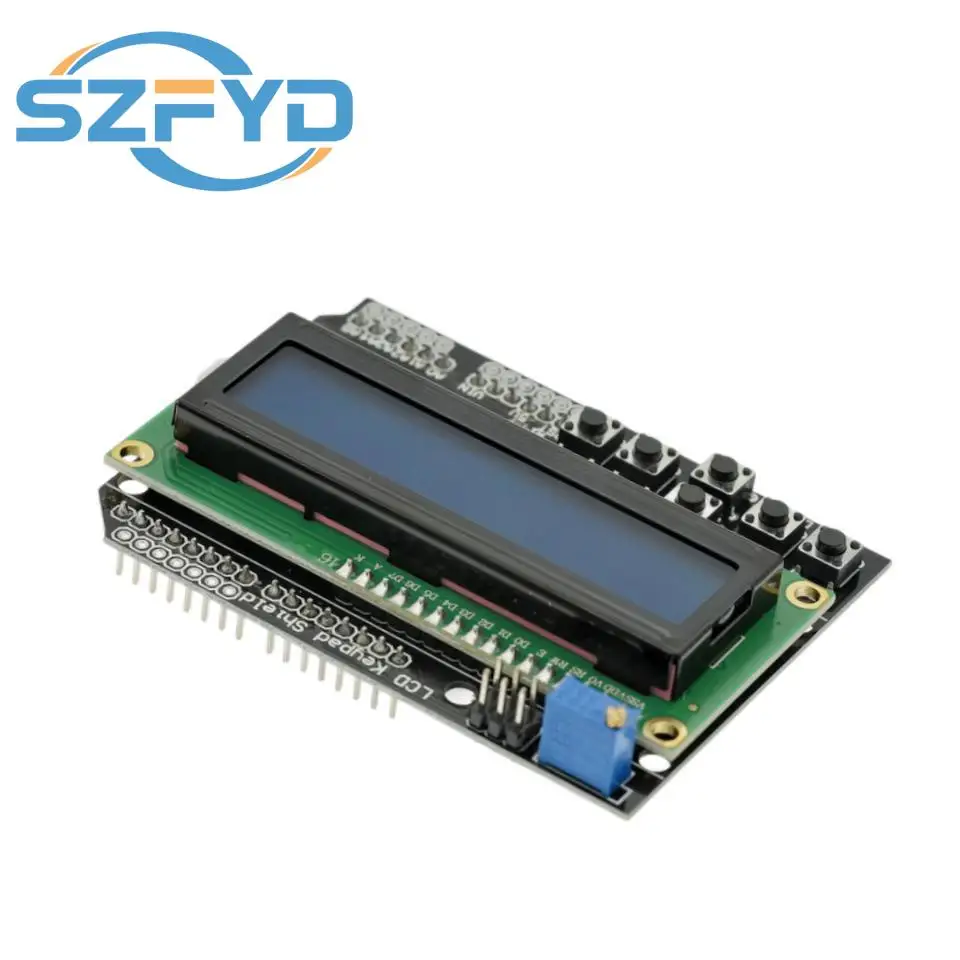 Escudo LCD1602 conectado a Arduino Uno
