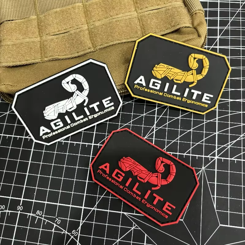 AGILITE Scorpion Logo 3D PVC Parche Táctico Gancho y Bucle MOLLE - imagen 5