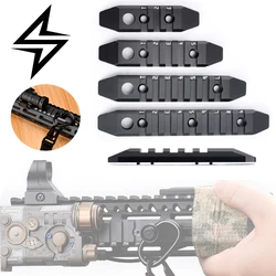 Riel Picatinny 20mm CNC táctico MLOK/Keymod con soporte para linterna