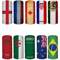 Mascarilla cortavientos bandera mundial para afición fútbol