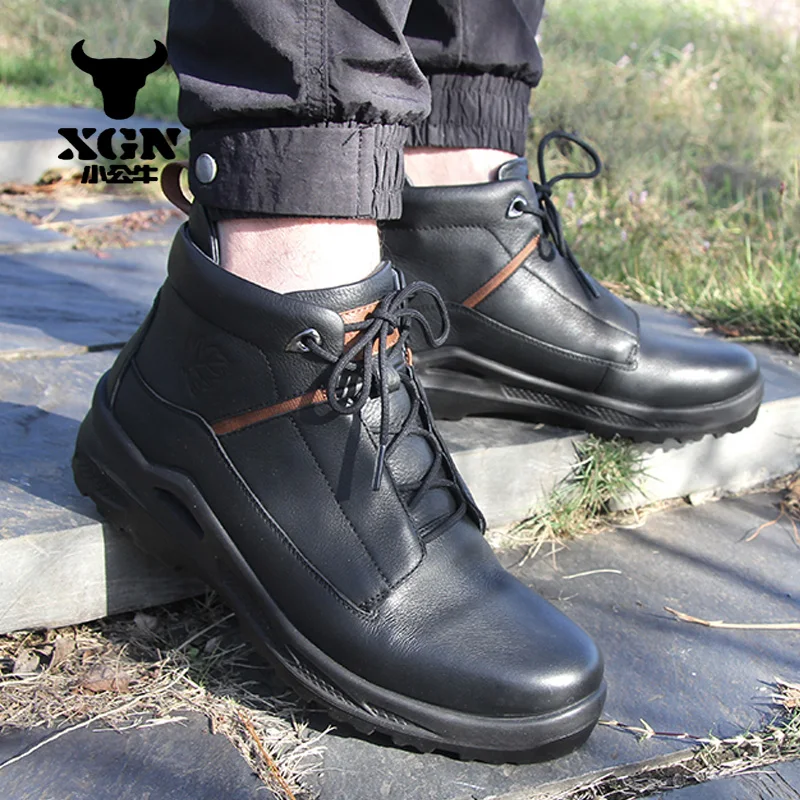 XGN Botas para caza tácticas impermeables piel de vaca antideslizantes - imagen 3