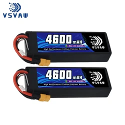 VSVAW 2S Batería LiPo 7.4V 4600mAh 80C Estuche Rígido RC