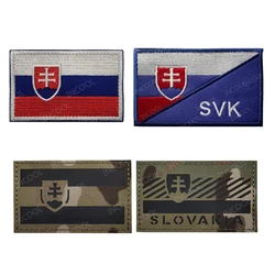 Brazalete táctico reflectante IR Eslovaquia – Parche bordado militar