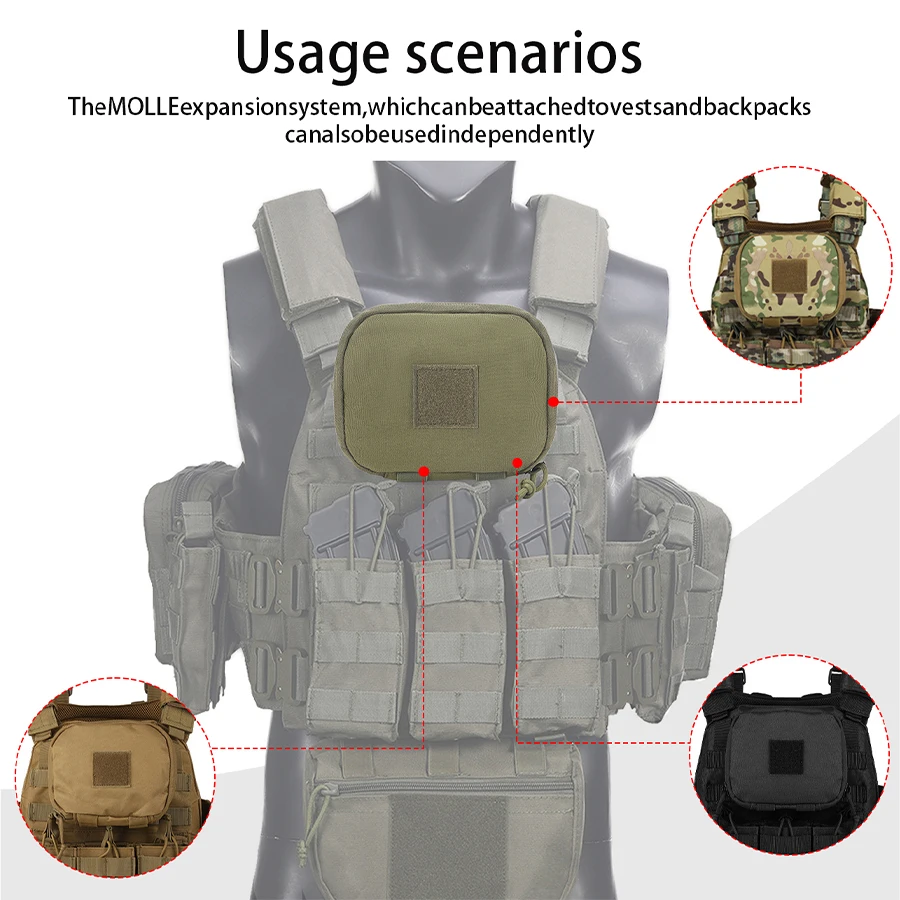 Bolsa táctica MOLLE para accesorios de pecho, colgante multifunción - imagen 2
