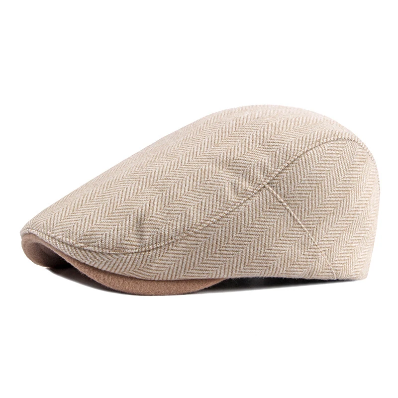 Gorra plana de sarga estilo periódico para hombre - imagen 3