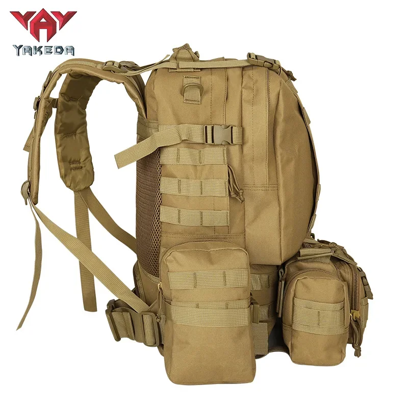 YAKEDA mochila táctica MOLLE de lona para senderismo y entrenamiento - imagen 3