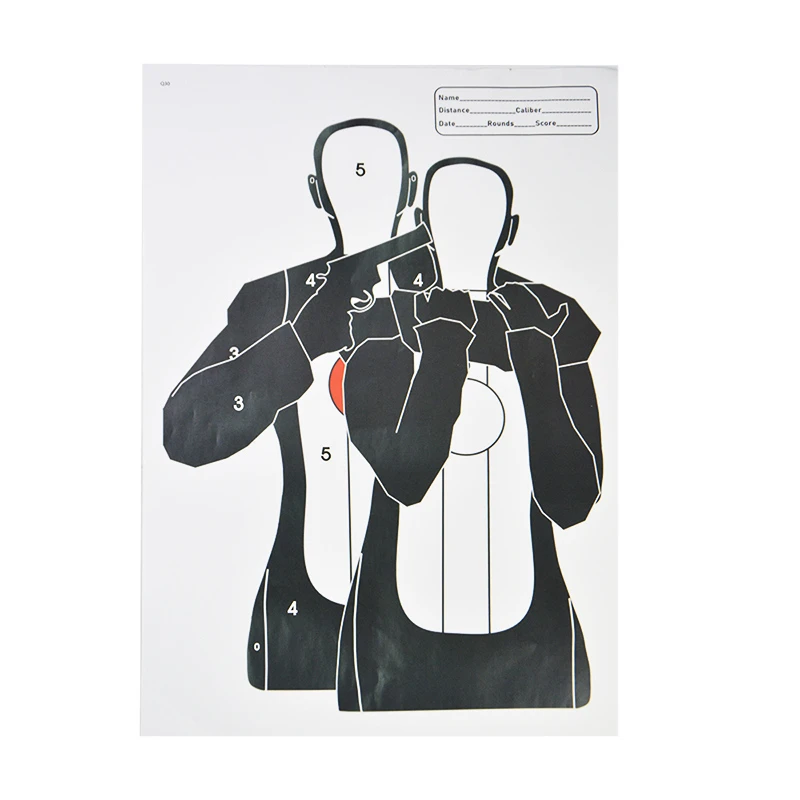 Papel objetivo entrenamiento tiro arco siluetas 45×33cm