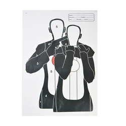 Papel objetivo entrenamiento tiro arco siluetas 45×33cm