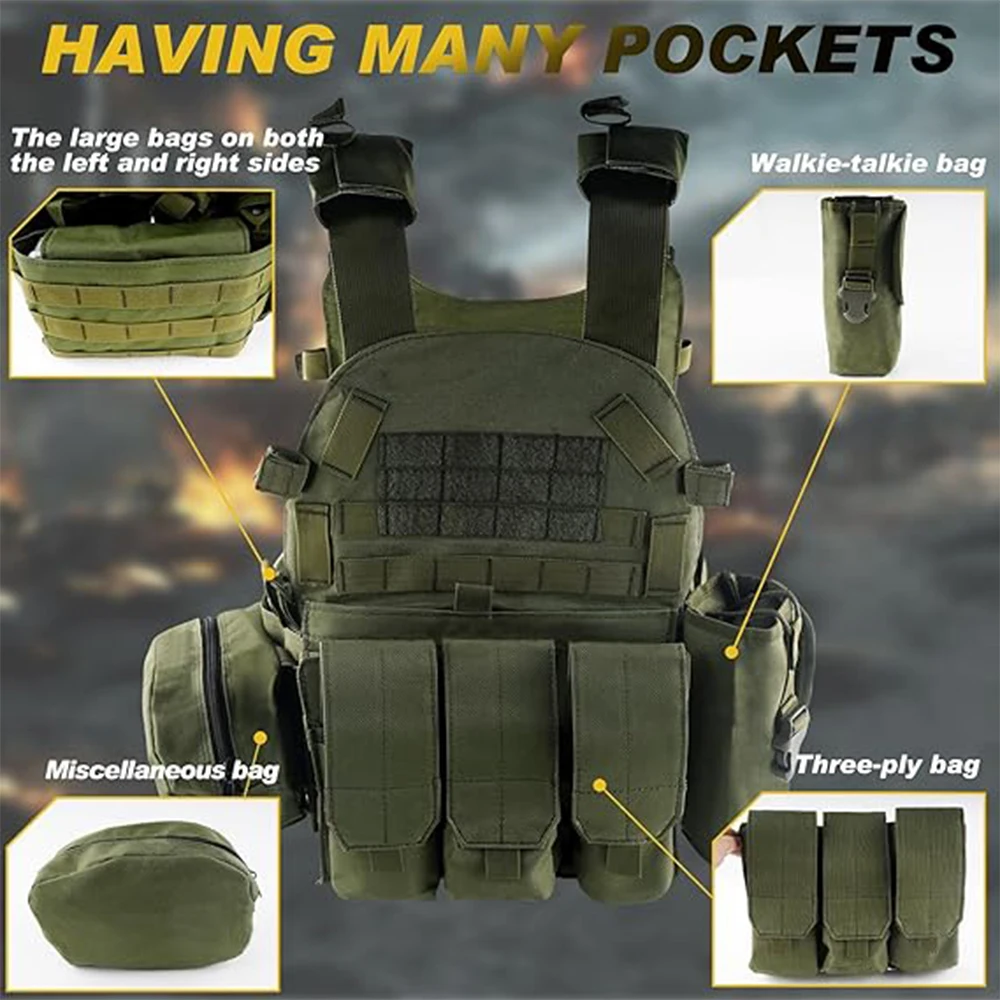 Chaleco táctico de protección y liberación rápida para airsoft - imagen 4