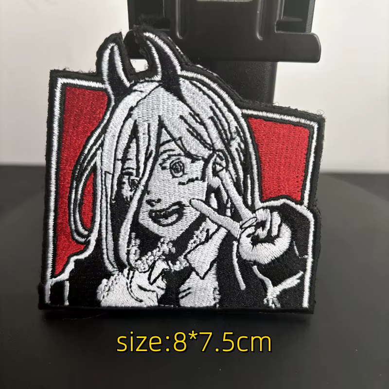 Parche táctico Velcro anime – Brazalete bordado militar - imagen 3