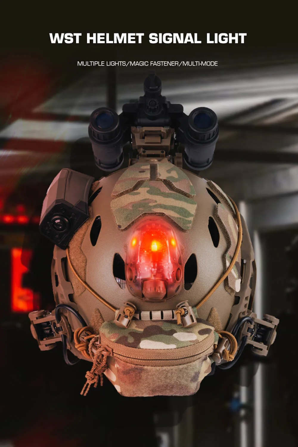 Luz de señal táctica montada en casco