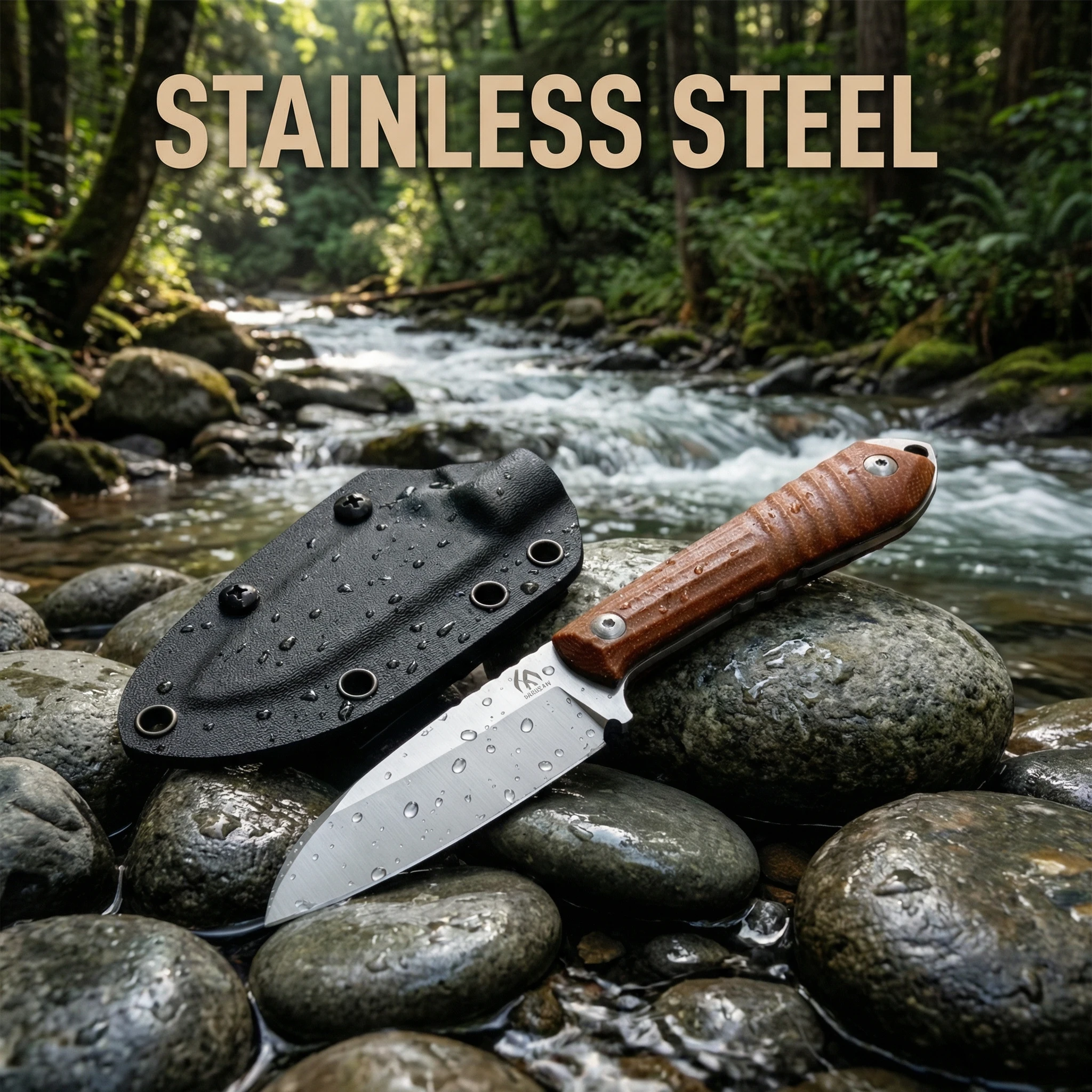 Cuchillo de hoja fija para exteriores