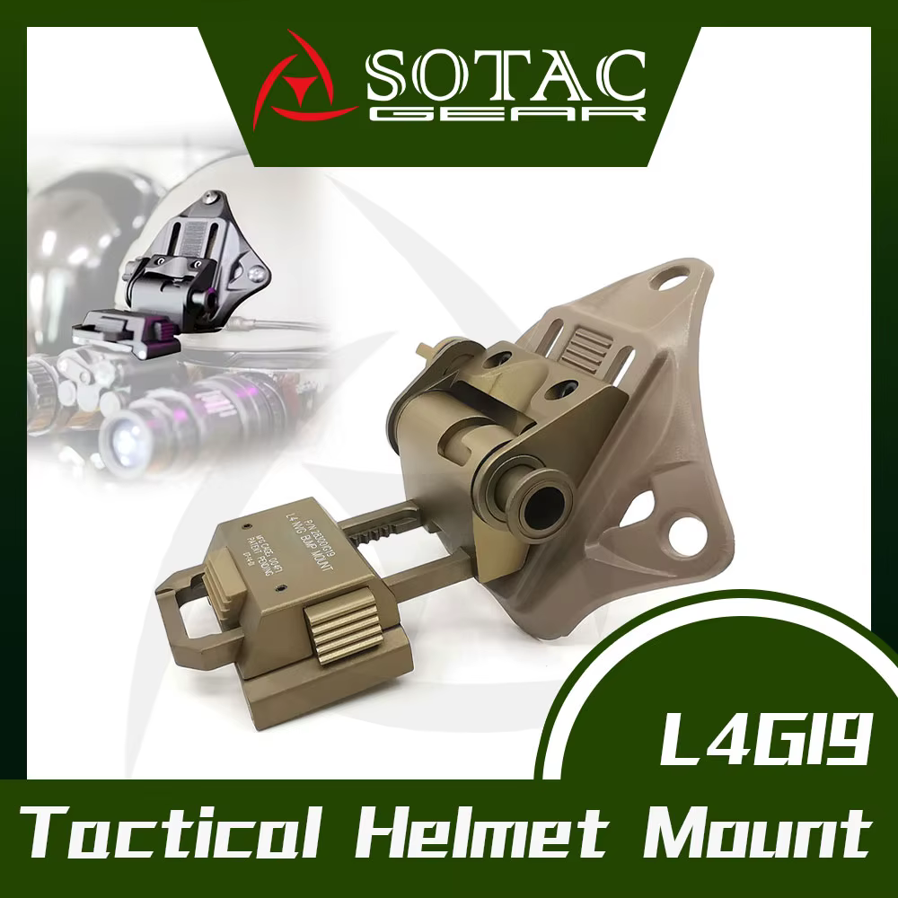 SOTAC L4G19 casco táctico aluminio CNC montaje NVG visión nocturna - imagen 3