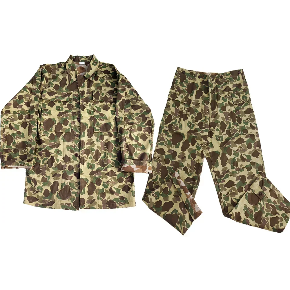 Uniforme militar WWII camuflaje pato Pacífico americano reversible