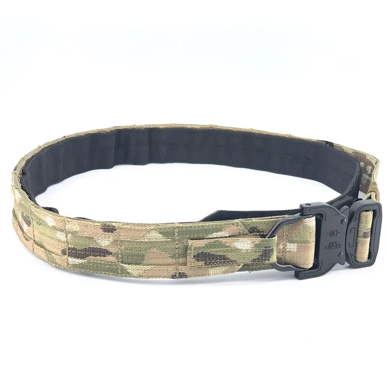 Cinturón táctico Molle multicam doble capa para hombre