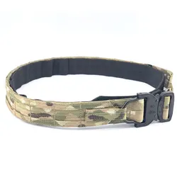 Cinturón táctico Molle multicam doble capa para hombre