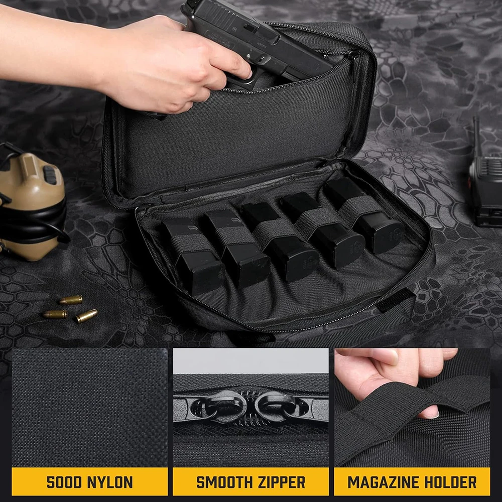 Bolsa táctica para pistola acolchada para campo de tiro - imagen 5