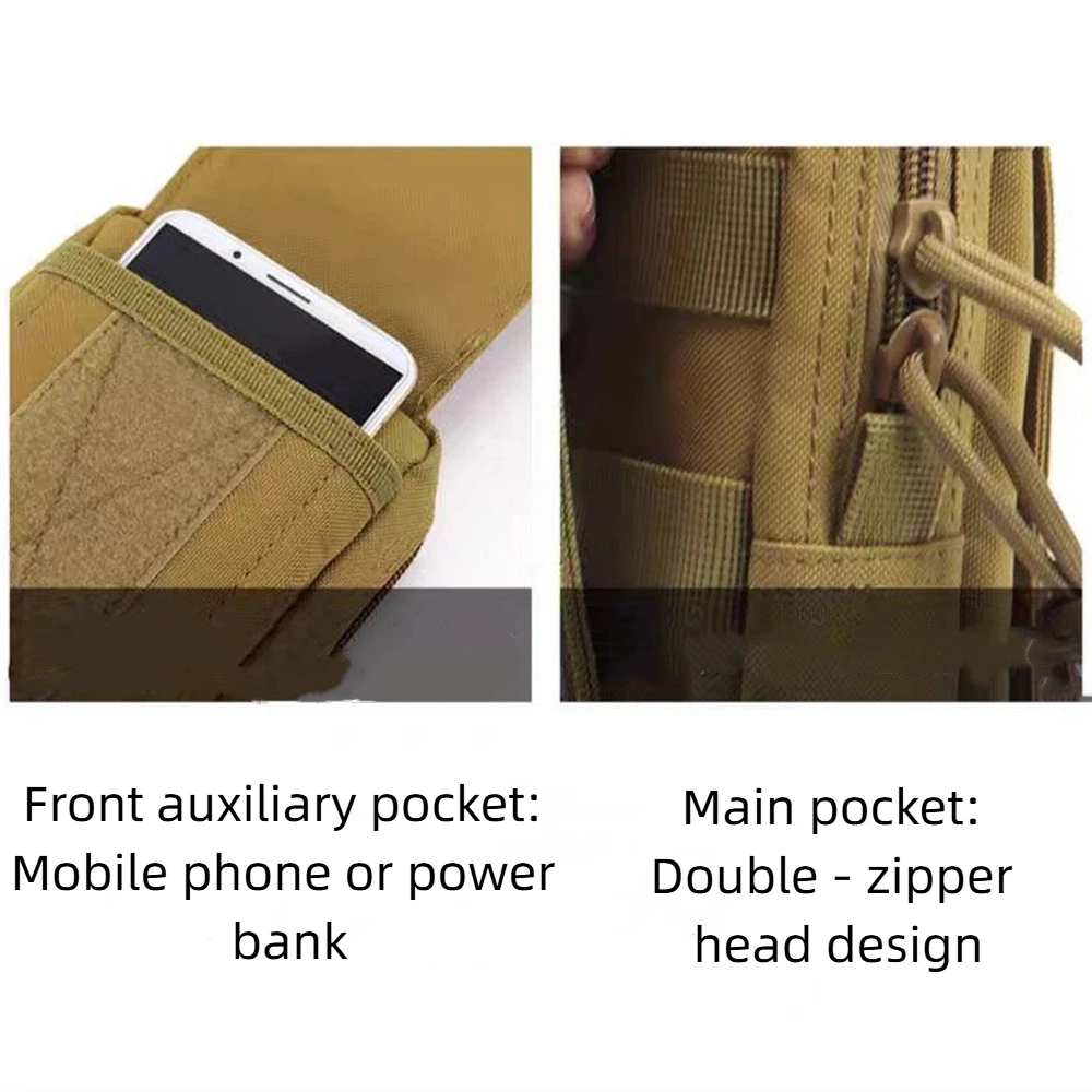 Bolsa táctica para teléfono con tapa láser MOLLE – Riñonera exterior - imagen 5