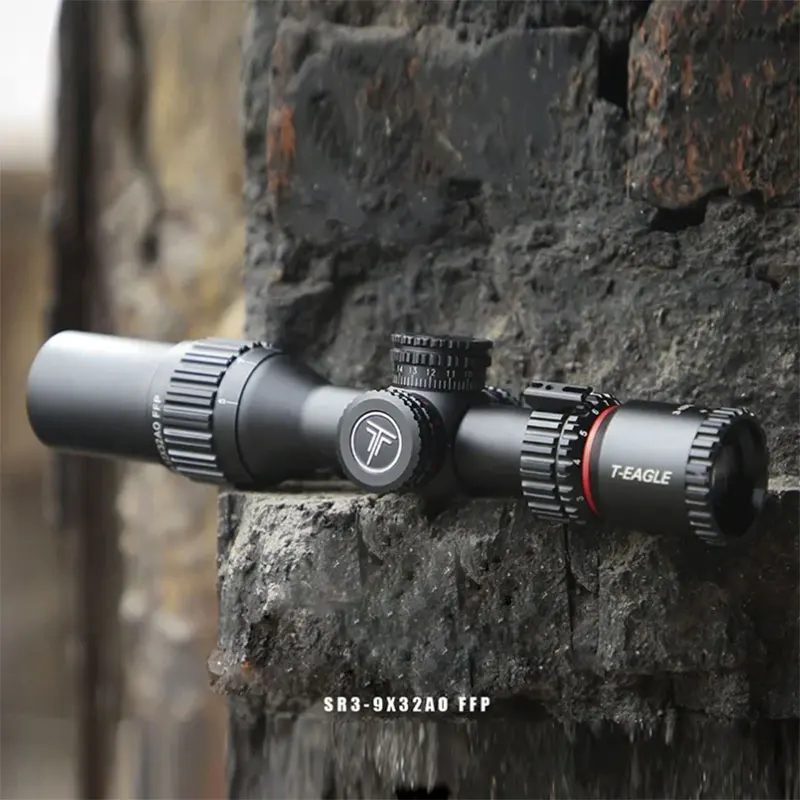 T-EAGLE SR3-12x32AOIR mira telescópica táctica FFP para caza rifle AR15