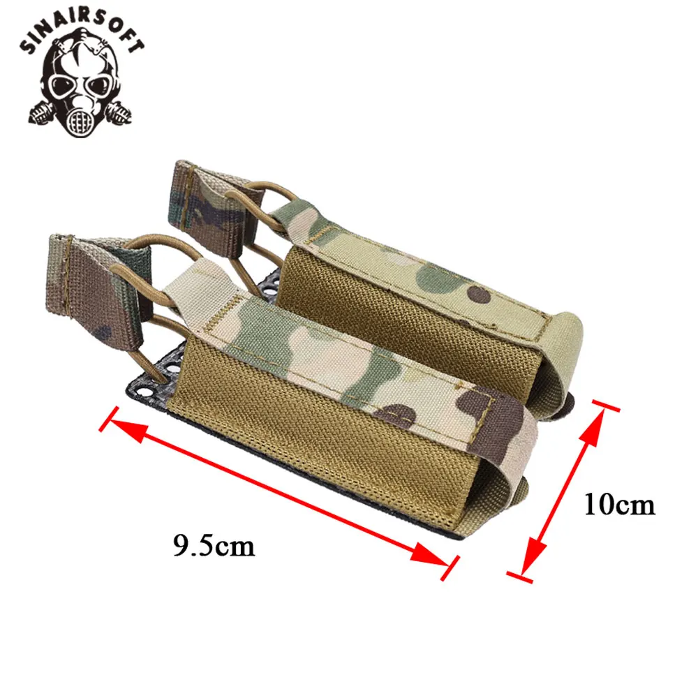 Bolsa táctica doble para cargadores 9 mm con sistema MOLLE