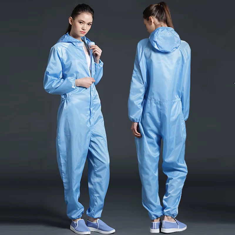 Mono antiestático con capucha – Ropa protección sala limpia