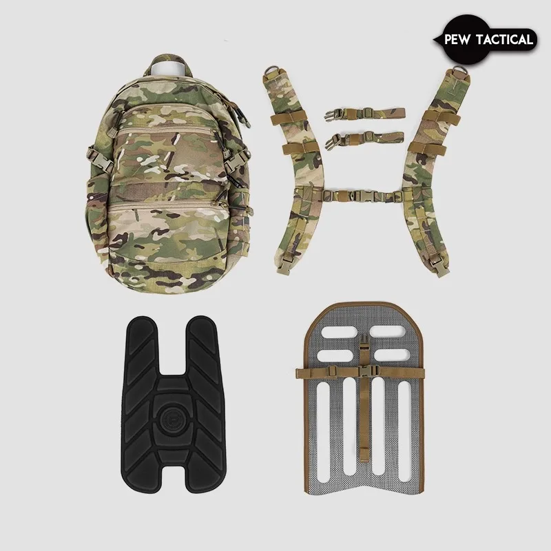 Mochila táctica modular PEW Tactical AVS 1000 con panel MOLLE trasero - imagen 2