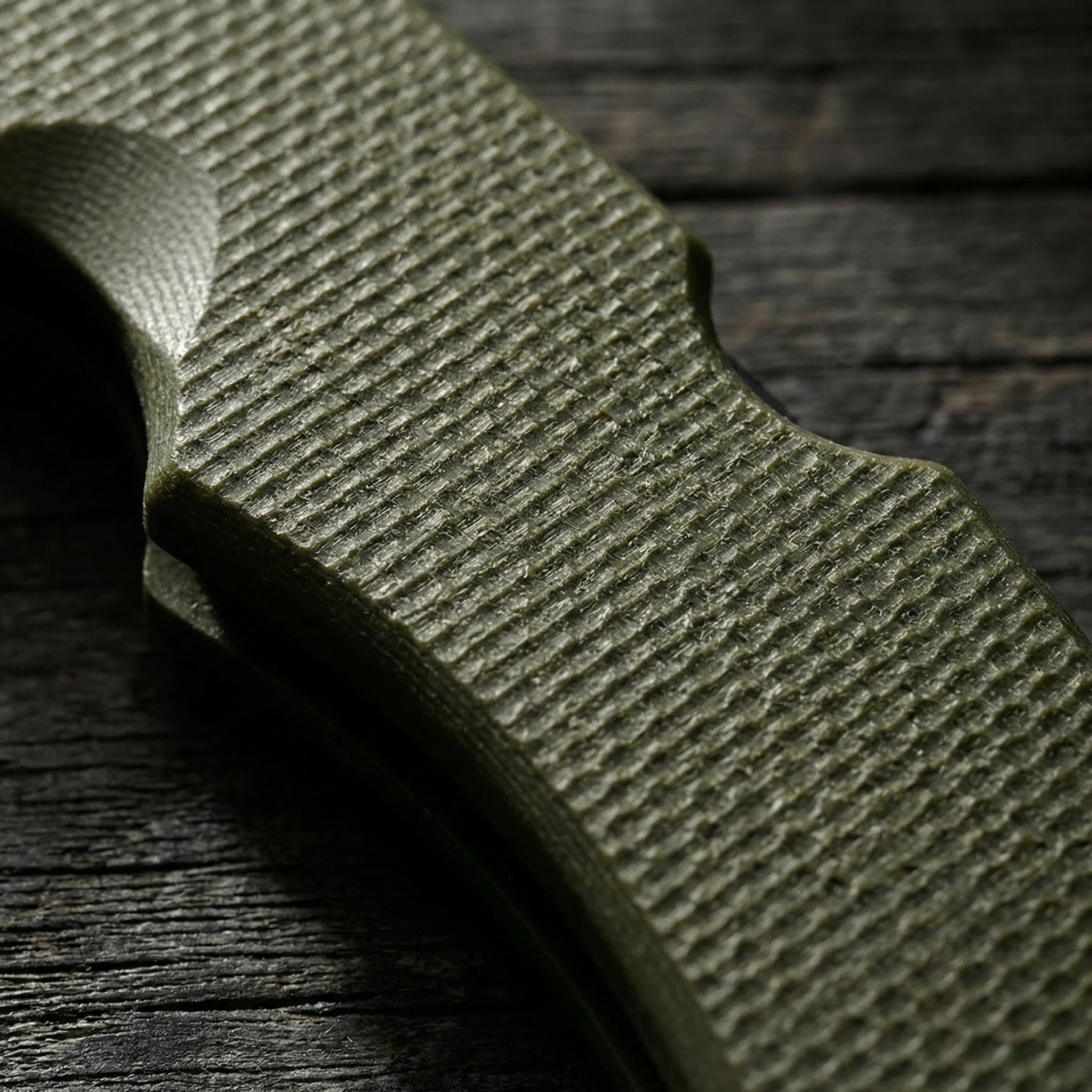 Cuchillo plegado listo para guardar